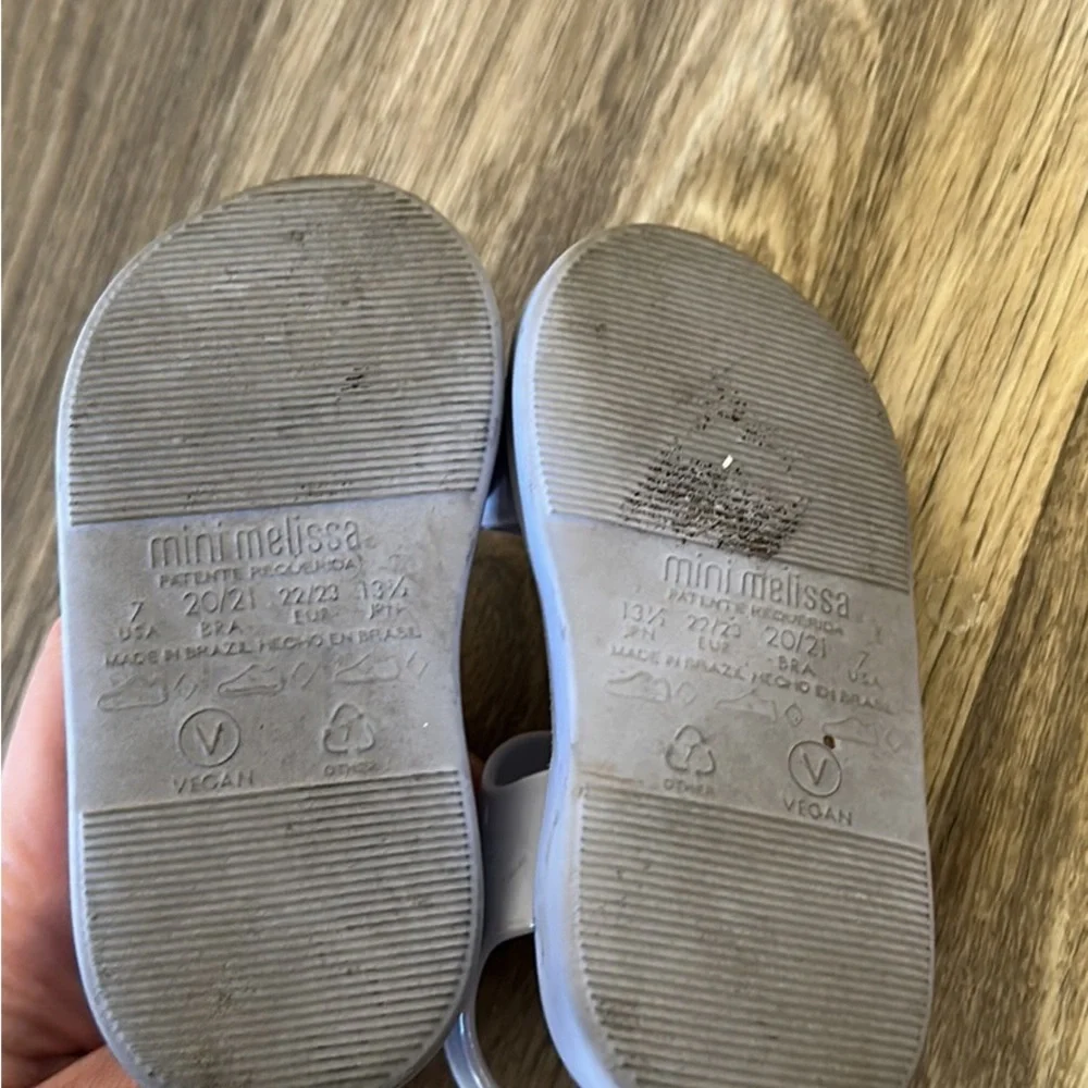 Mini Melissa Toddler Girls Size 7 Vegan Sandals